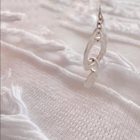 Silver-tone Double-drop Earrings - Picture 3 of 6